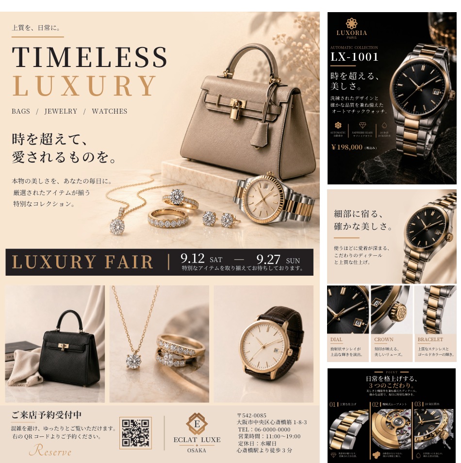 Watch and jewelry advertising design